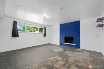 Lower level rec room