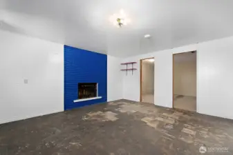 Lower level rec room