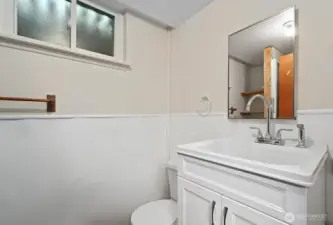Lower level bathroom