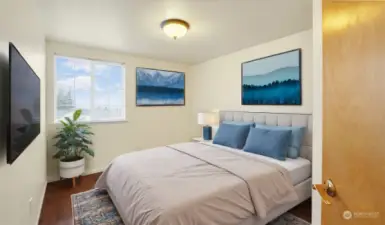 One of three secondary bedrooms - virtually staged