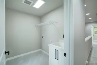 Laundry room with sink.