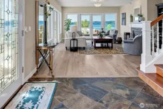 Main entrance, 1 primary and 2 additional bedrooms on main.