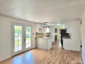 French Doors to Kitchen