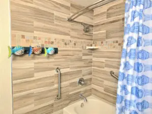 How cute are those towel holders.