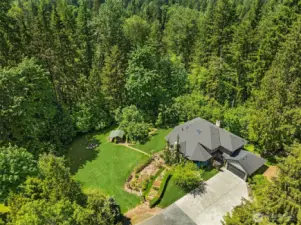 Ultimate privacy set on over 4 acres.