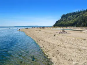 Beach park access with option to join Useless Bay Golf & Country Club
