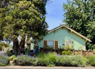 Charming single story craftsman on prime corner lot.