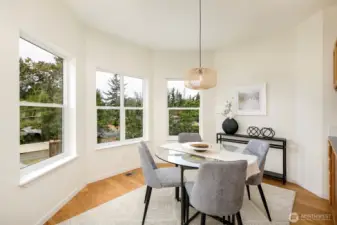 Dining room off kitchen.