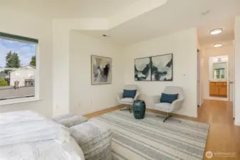 Primary bedroom with territorial views.