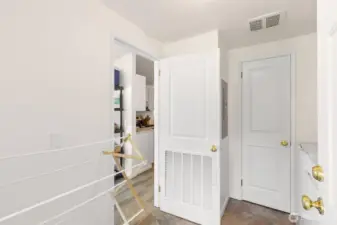 Laundry room from back porch.