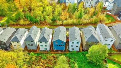 A home surrounded by greenbelts in the front and back, offering exceptional privacy.