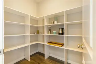 Spacious pantry in the kitchen
