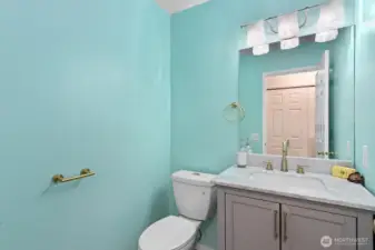 Powder room on the main floor.