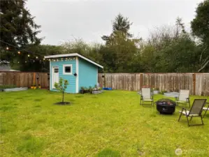 Spacious Backyard.
