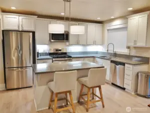 Enjoy your morning coffee at the Island.