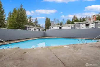 Common amenities include an outdoor pool for summertime fun.