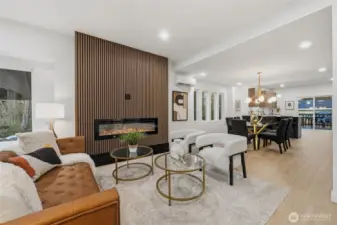 Open living concept.