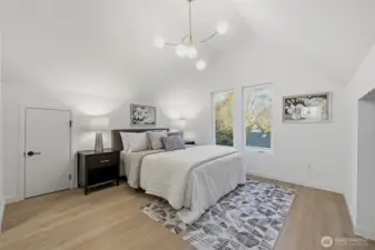 Upper level primary bedroom.