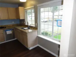 Eating space in kitchen.