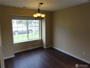 Dining room off kitchen and living room.