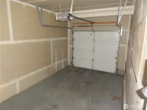 1 car attached garage.