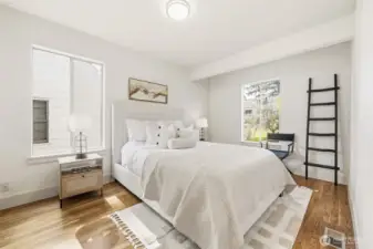 Main-level comfort meets style — the ideal primary bedroom setup