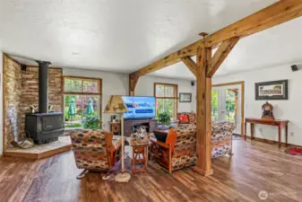 Giant great room/dining/viewing area!