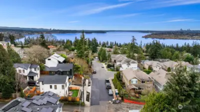 Location and lake view from drone.