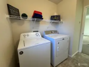 Upstairs is the Laundry, hey that's where the dirty clothes live too!