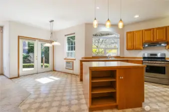 Smaller dining area off kitchen