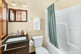 Second bathroom attached to 2nd bedroom upstairs has all you need!