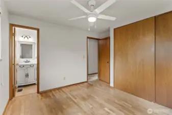 Primary bedroom and 1/2 bath