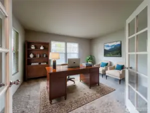 main floor den at entry