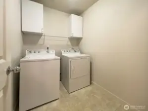 Upstairs laundry room