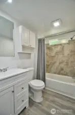 Renovated full bathroom