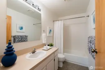 Second bathroom on upper level.