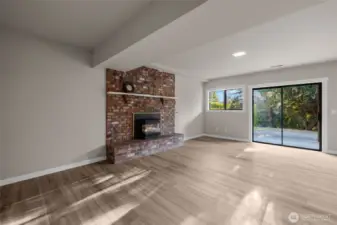 Living Room Main Floor  toward Deck and view unstaged