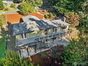 West side of home, view of Large Deck