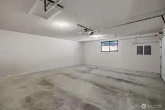 Large 2 car Garage with space for your Toys and Tools