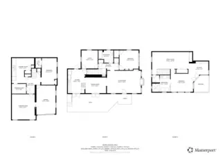 Floor plan including all 3 floors