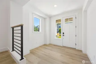 Spacious entry, light and bright