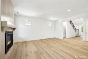 spacious, light-filled living room