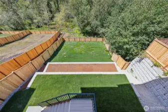 Large yard offers spaces for play, garden, and pets. Not to mention it backs to NGPA for quiet, private, peaceful views.