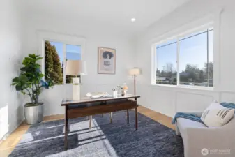 Main Floor office off of the entry.