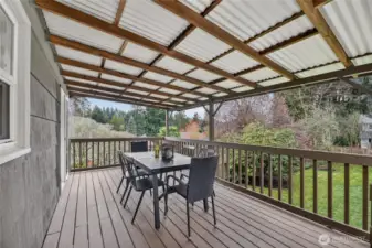 Enjoy time on your private covered deck though out the seasons.