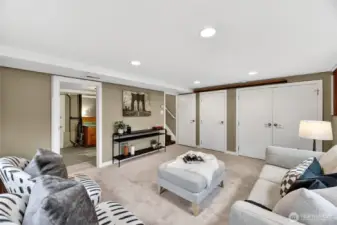 Large closets allow for plenty of storage space.