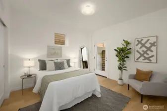 Main floor guest bedroom.