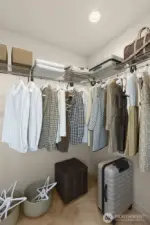 Walk-in closet.