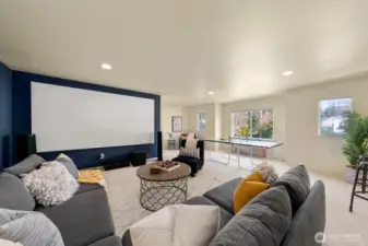 Media room upstairs