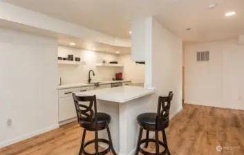 full kitchen with a ton of counter space